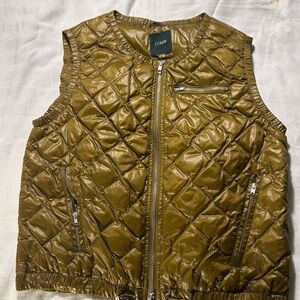 J. Crew Kids Quilted Olive Vest